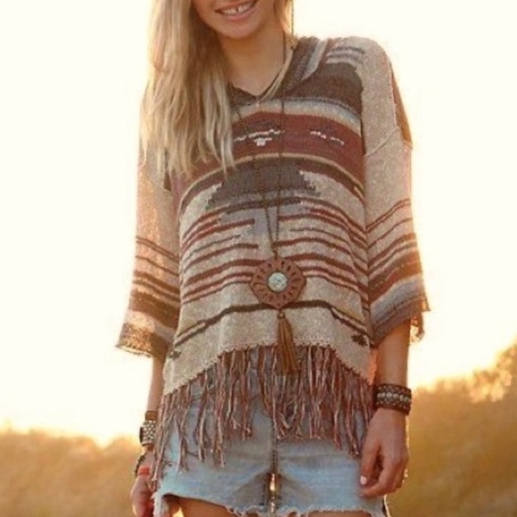 Free people sweater BoHo style